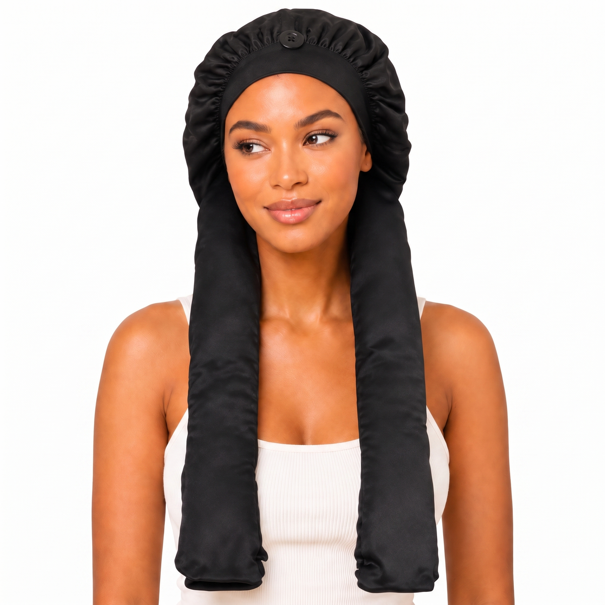 Satin Pantyhose Bonnet for Braids & Long Hair