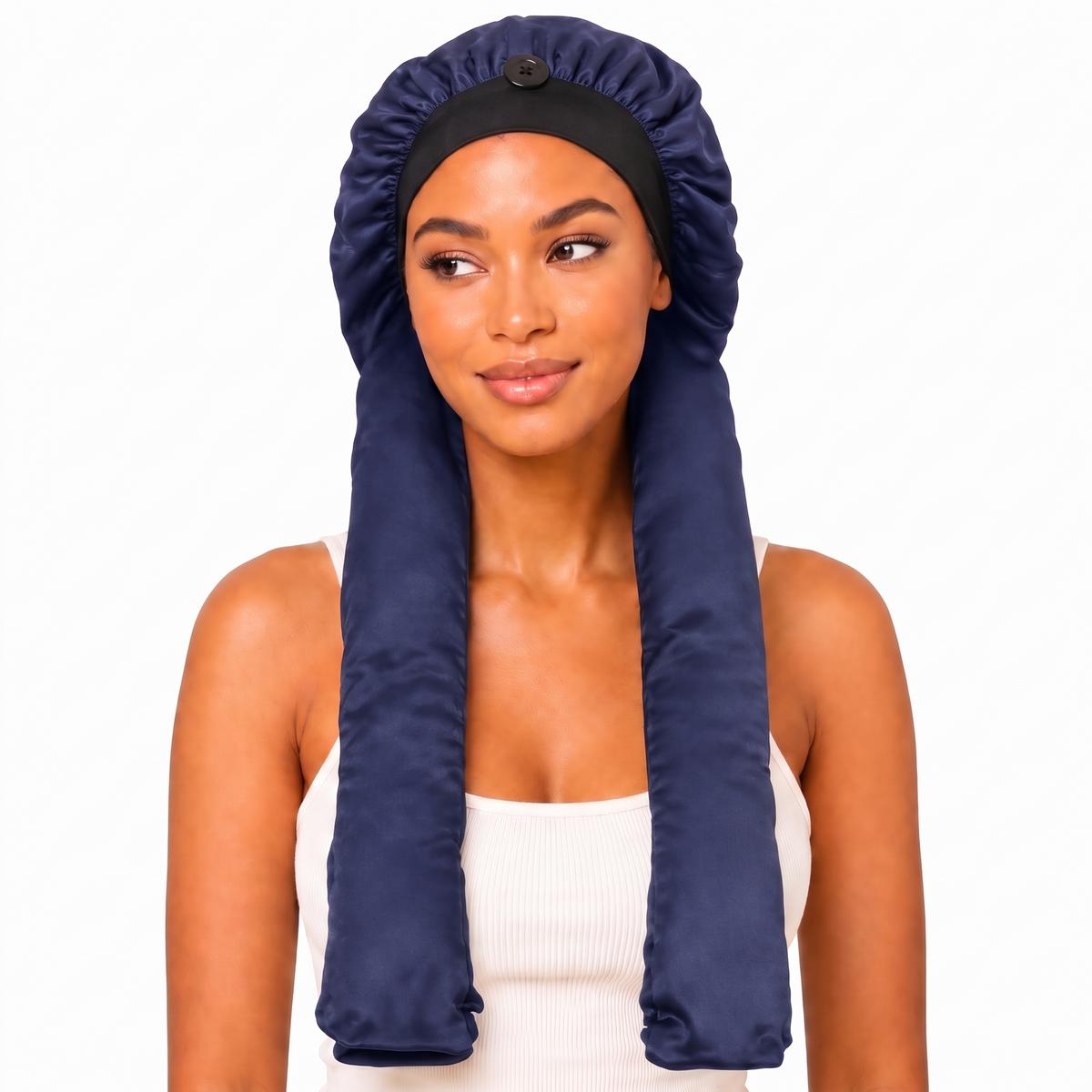 Satin Pantyhose Bonnet for Braids & Long Hair