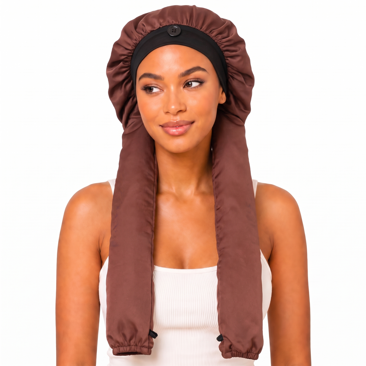 Satin Pantyhose Bonnet for Braids & Long Hair