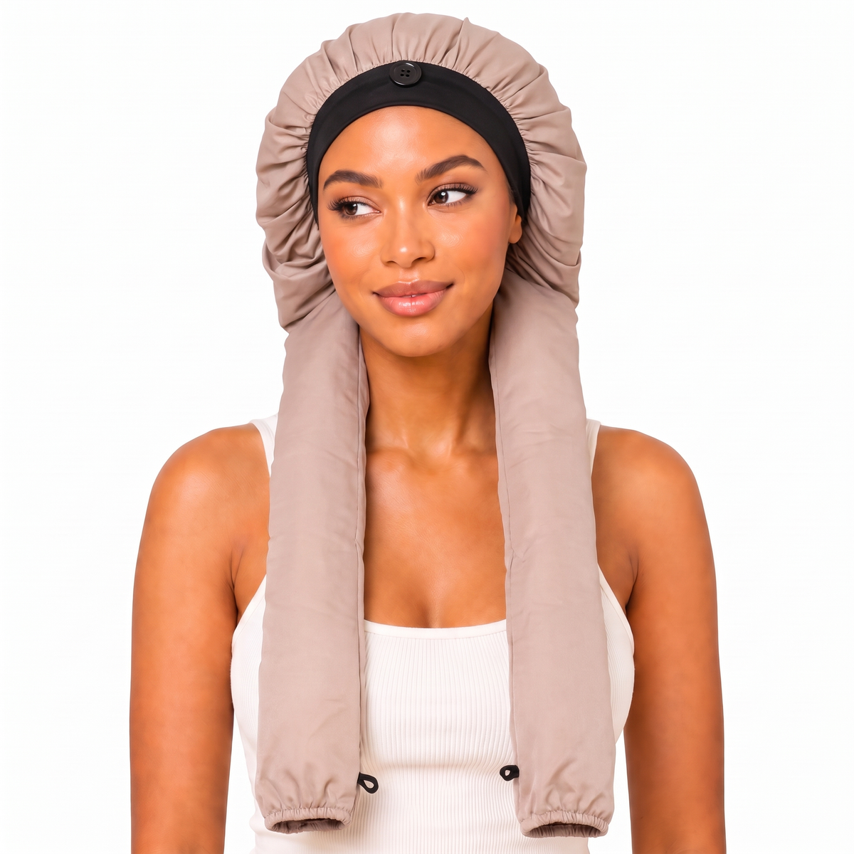 Satin Pantyhose Bonnet for Braids & Long Hair